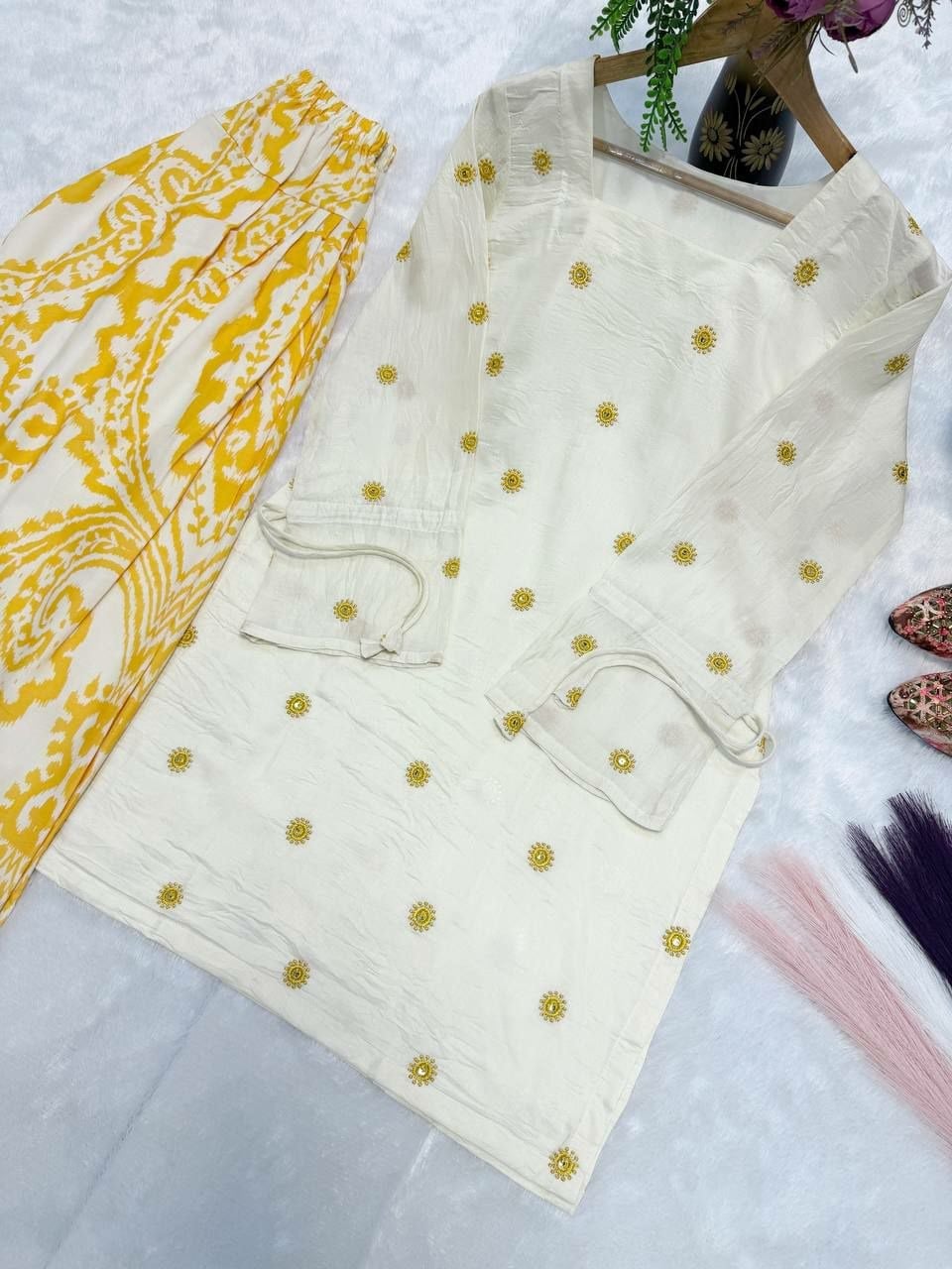 Heavy Pure Cameric Cotton Suit