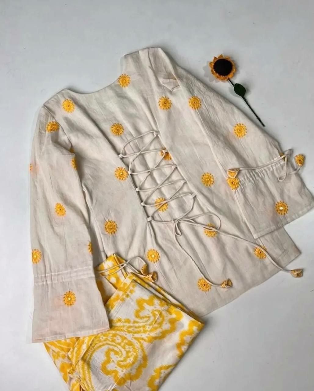 Heavy Pure Cameric Cotton Suit - view 4
