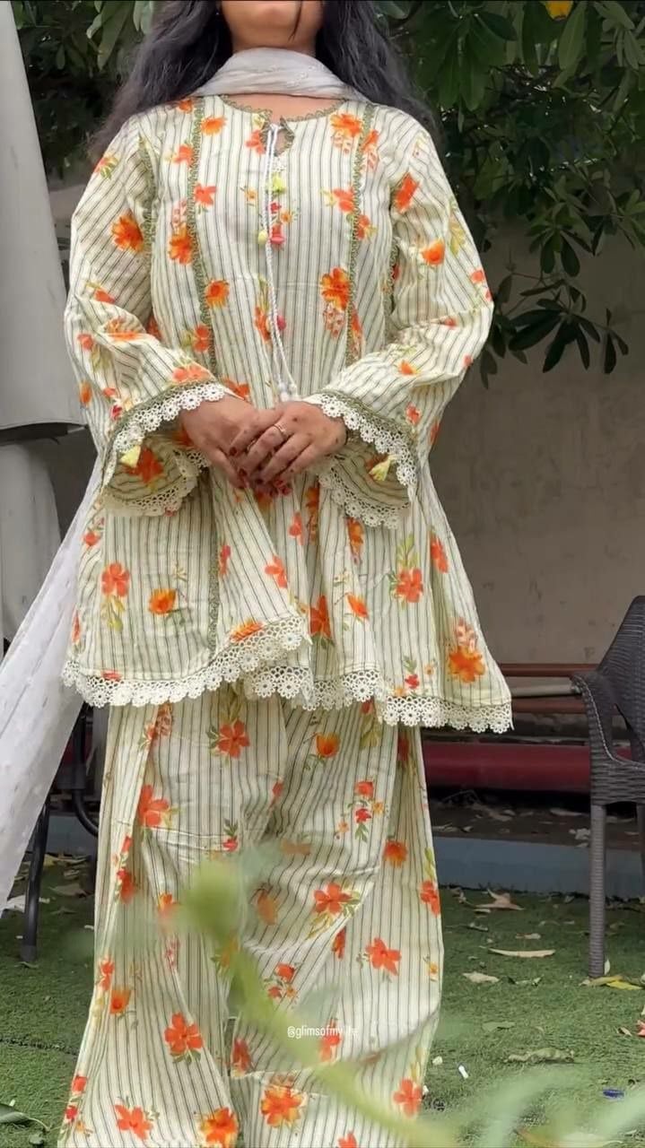 Heavy Pure Natural Crepe Suit Set