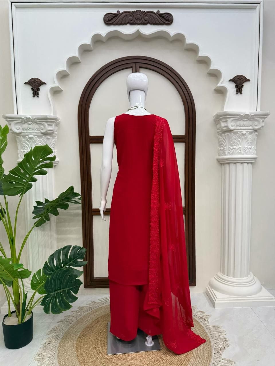 Faux Georgette Salwar Suit Set - view 5