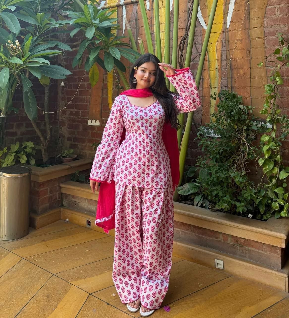 Heavy Pure Cambric Cotton SUIT Set - view 2