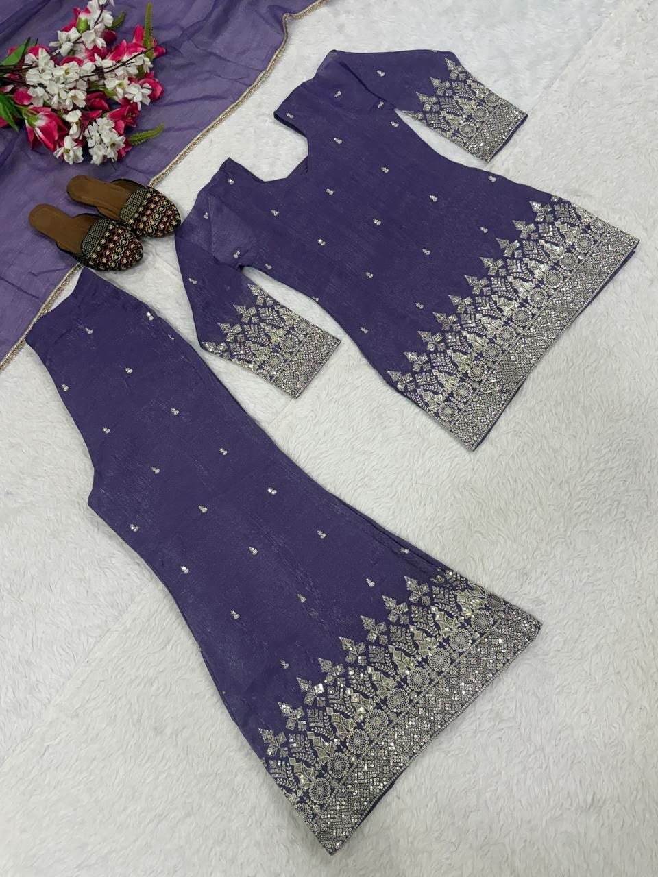 Heavy Crunchy Silk Suit set - view 6