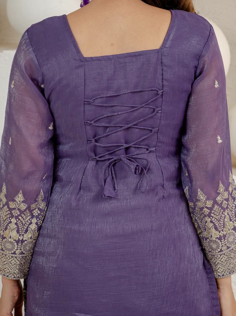 Heavy Crunchy Silk Suit set