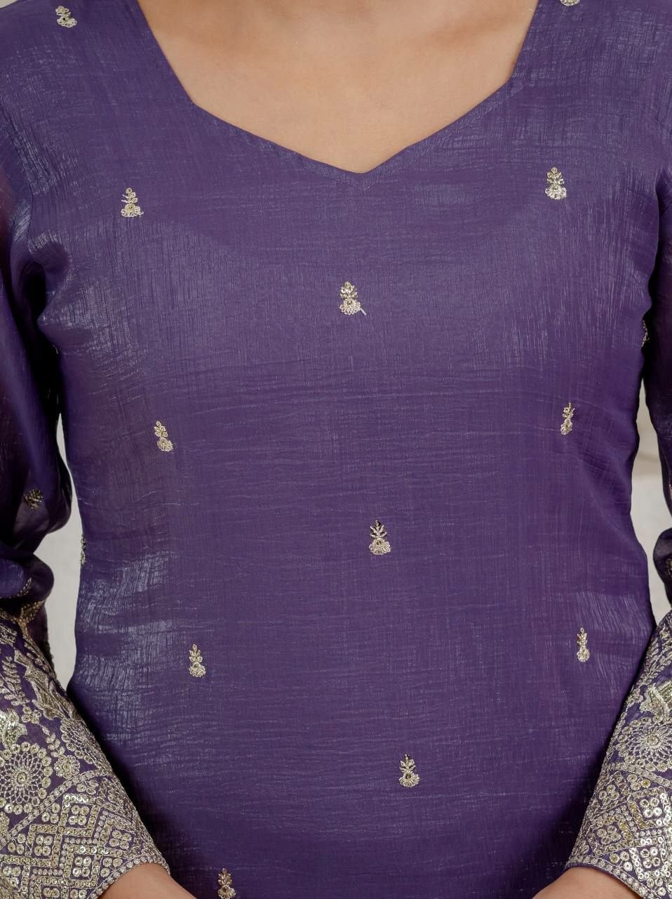 Heavy Crunchy Silk Suit set