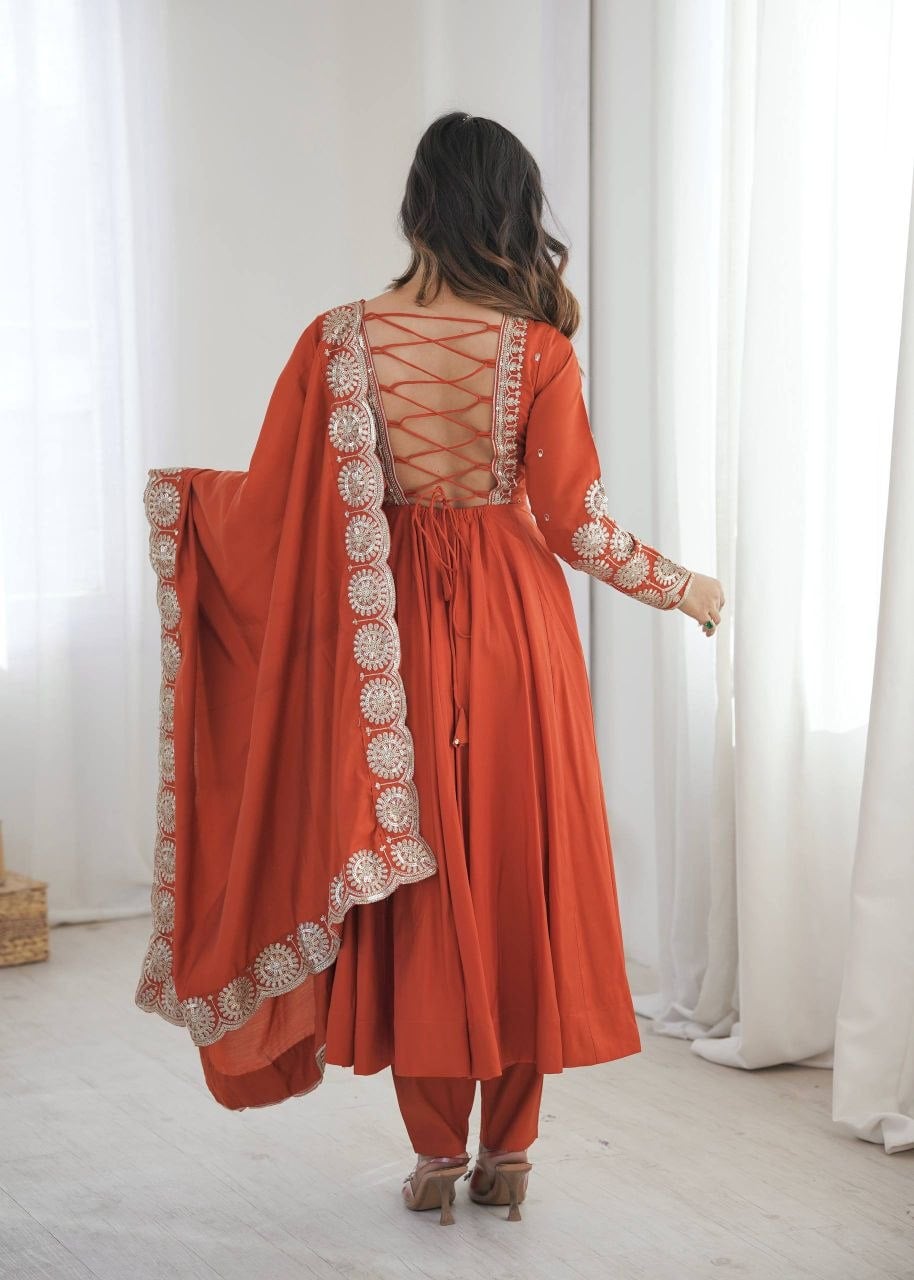 Premium Roman Silk suit Set