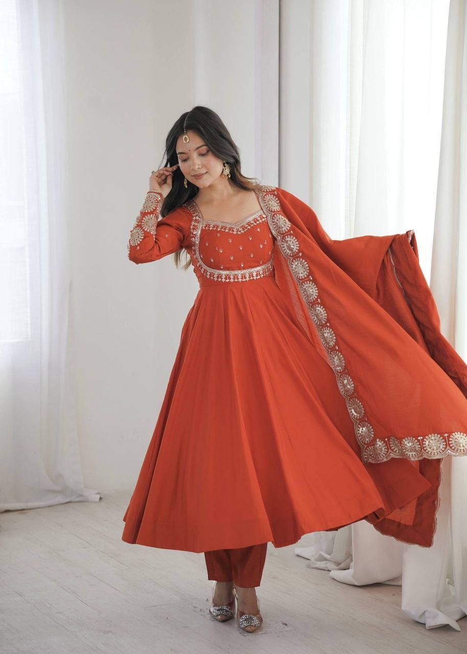 Premium Roman Silk suit Set