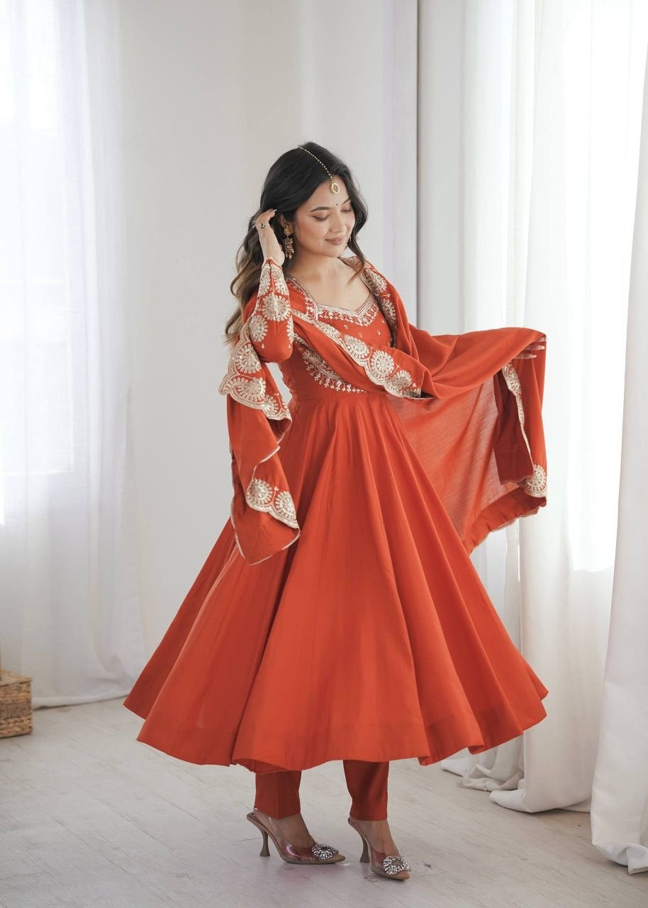 Premium Roman Silk suit Set