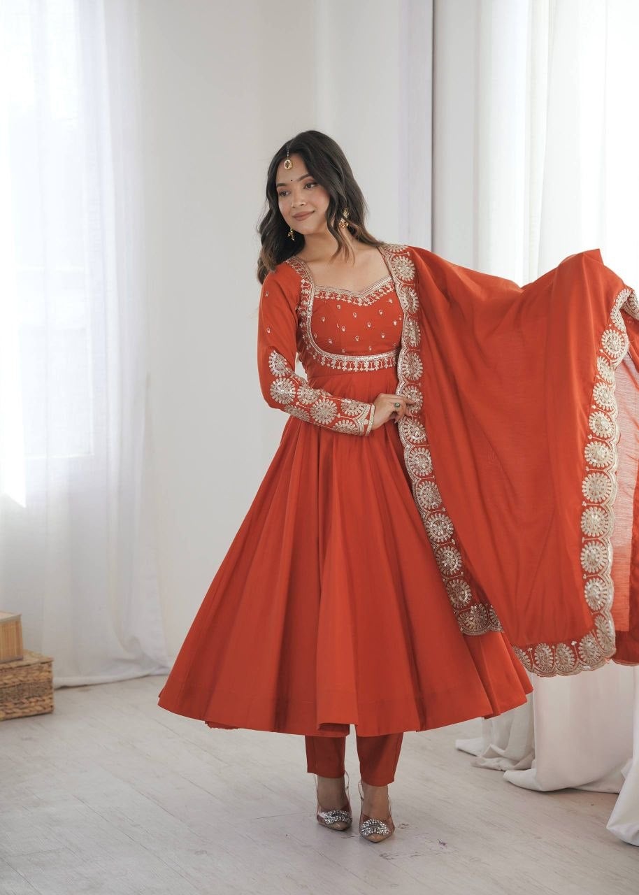 Premium Roman Silk suit Set