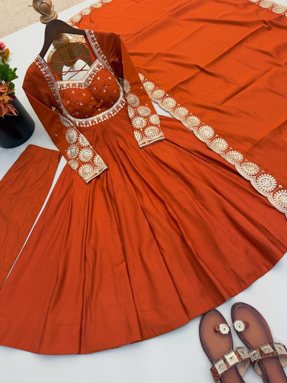 Premium Roman Silk suit Set
