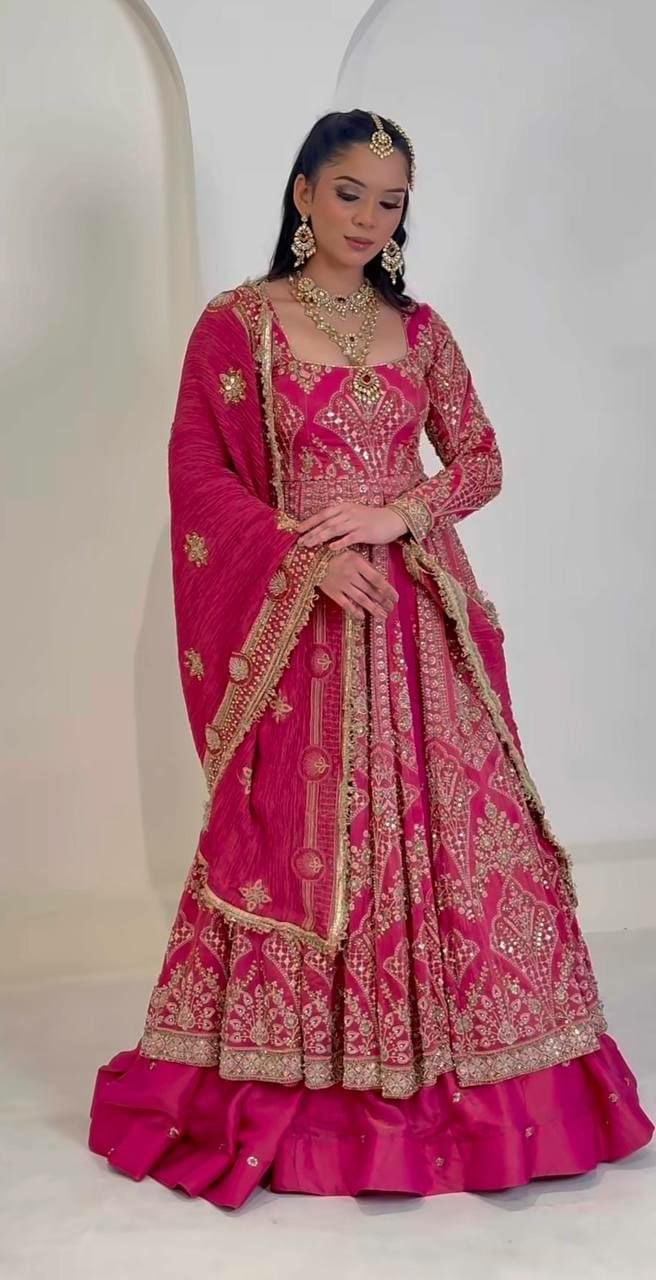 Premium Shimmer Silk Suit Set