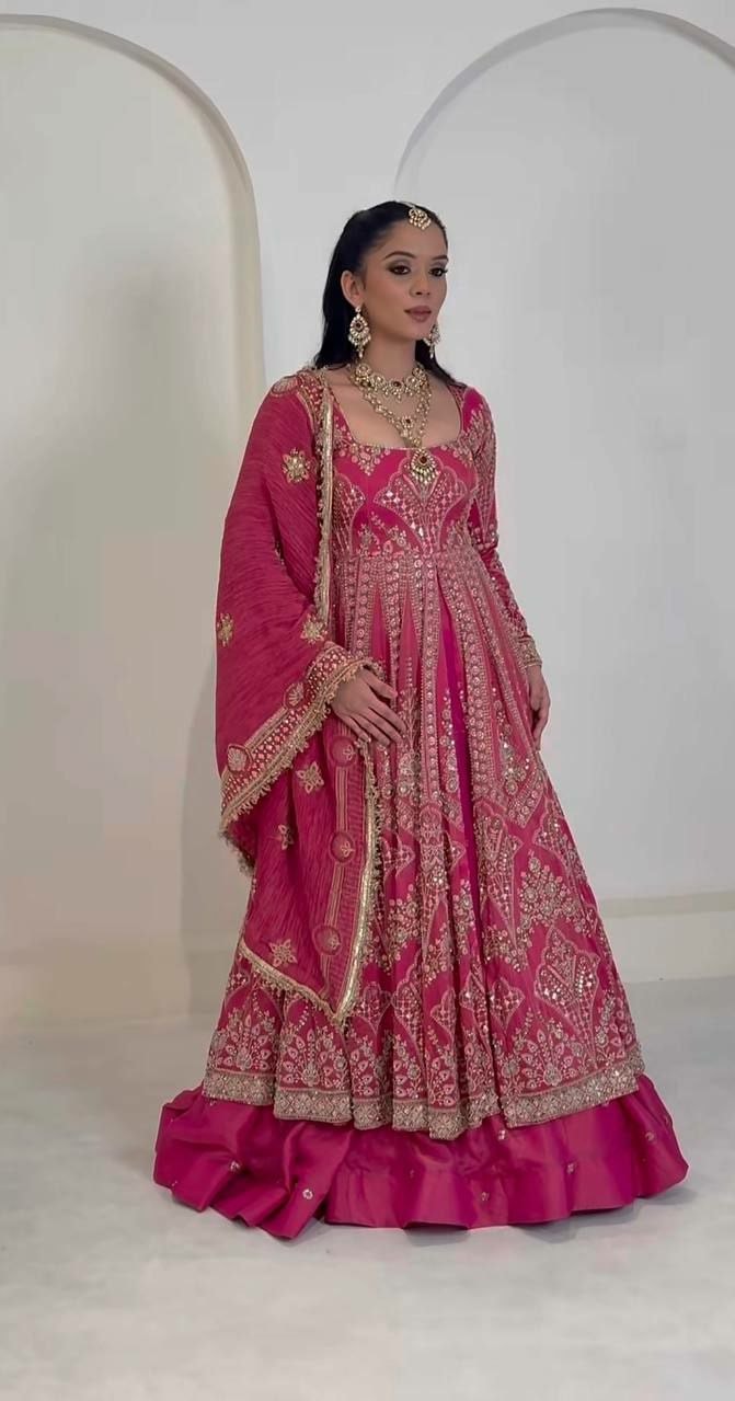 Premium Shimmer Silk Suit Set - view 4