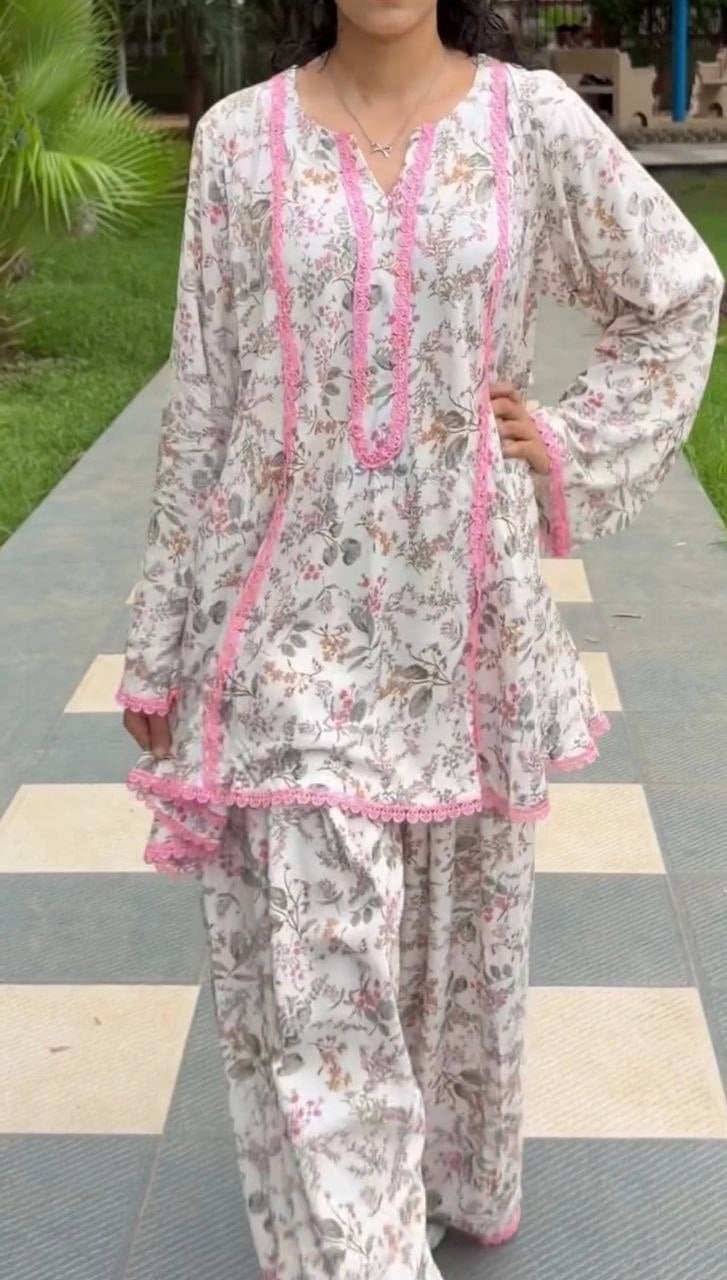 Heavy Pure Natural Crepe suit set