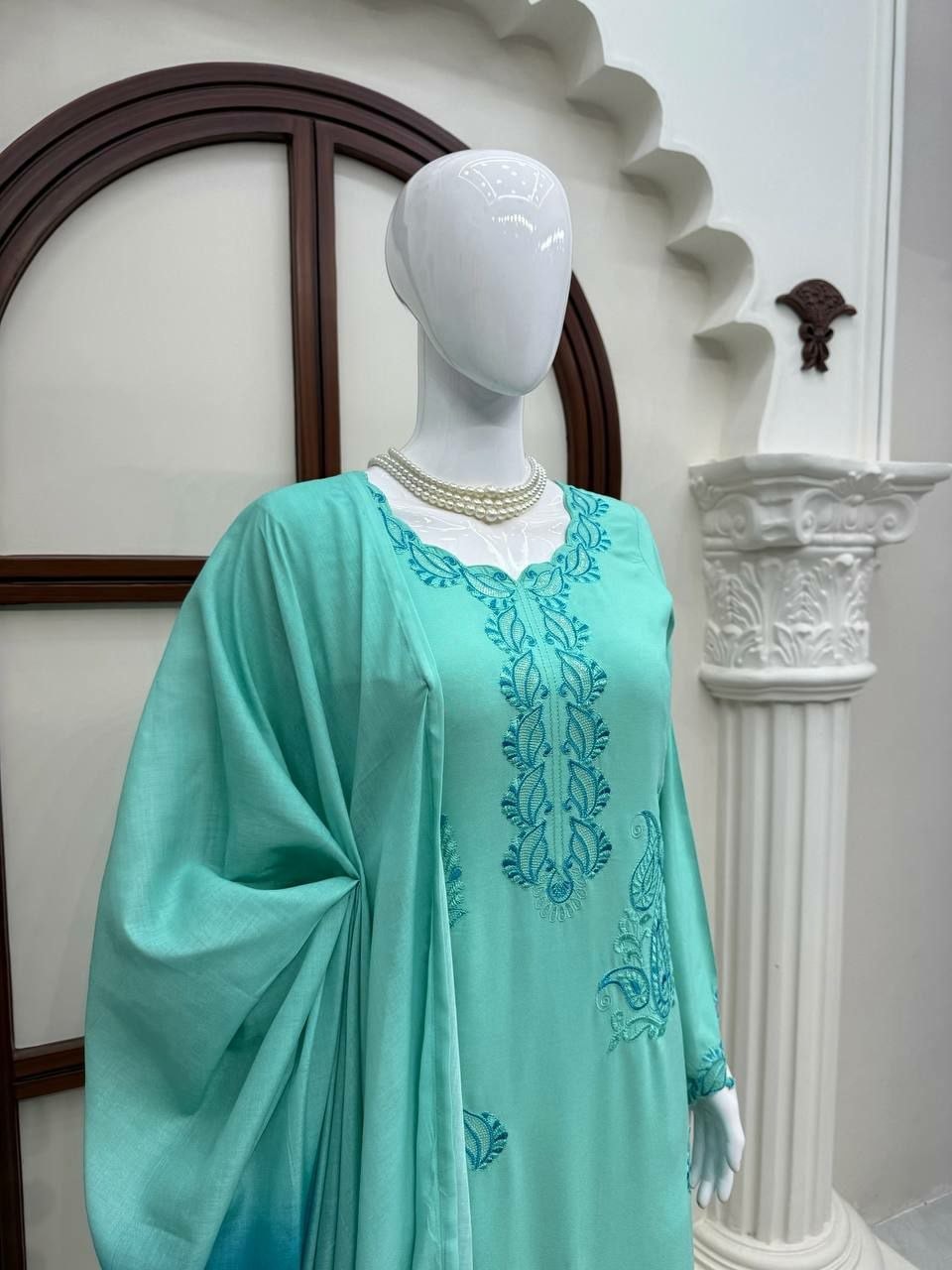 Heavy Rayon salwar suit set - view 4