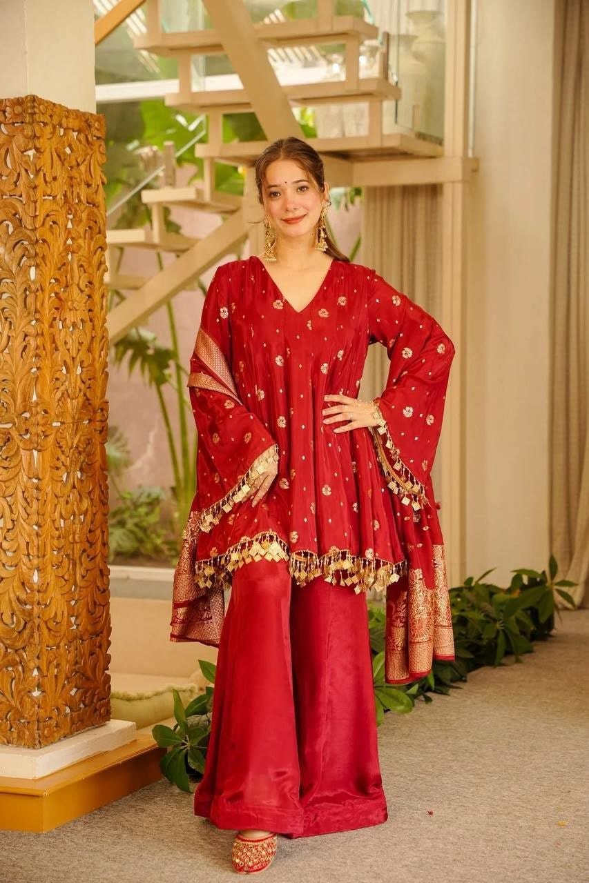Premium Satin Silk Suit Set - view 1