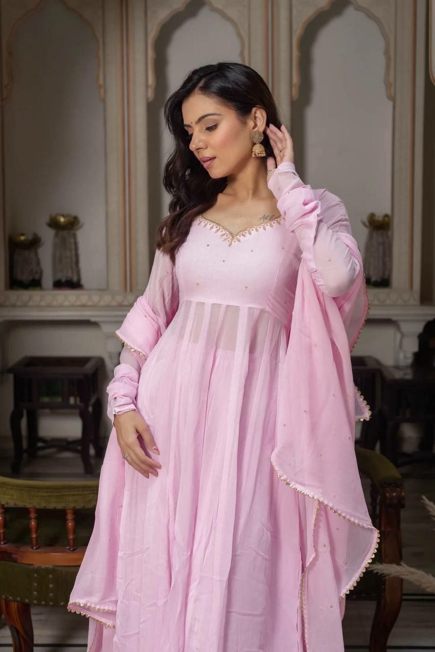 Premium Faux Georgette Suit set - view 2