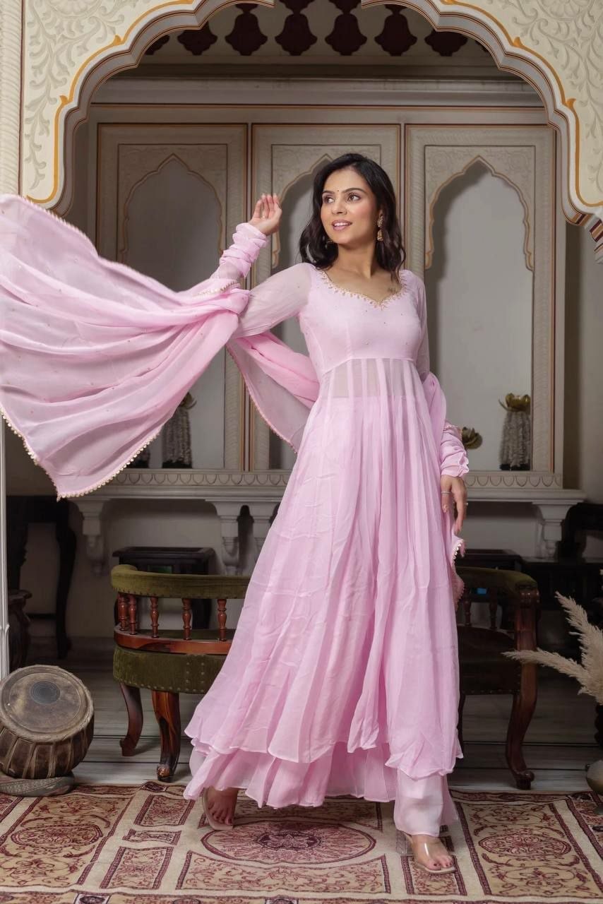 Premium Faux Georgette Suit set - view 1