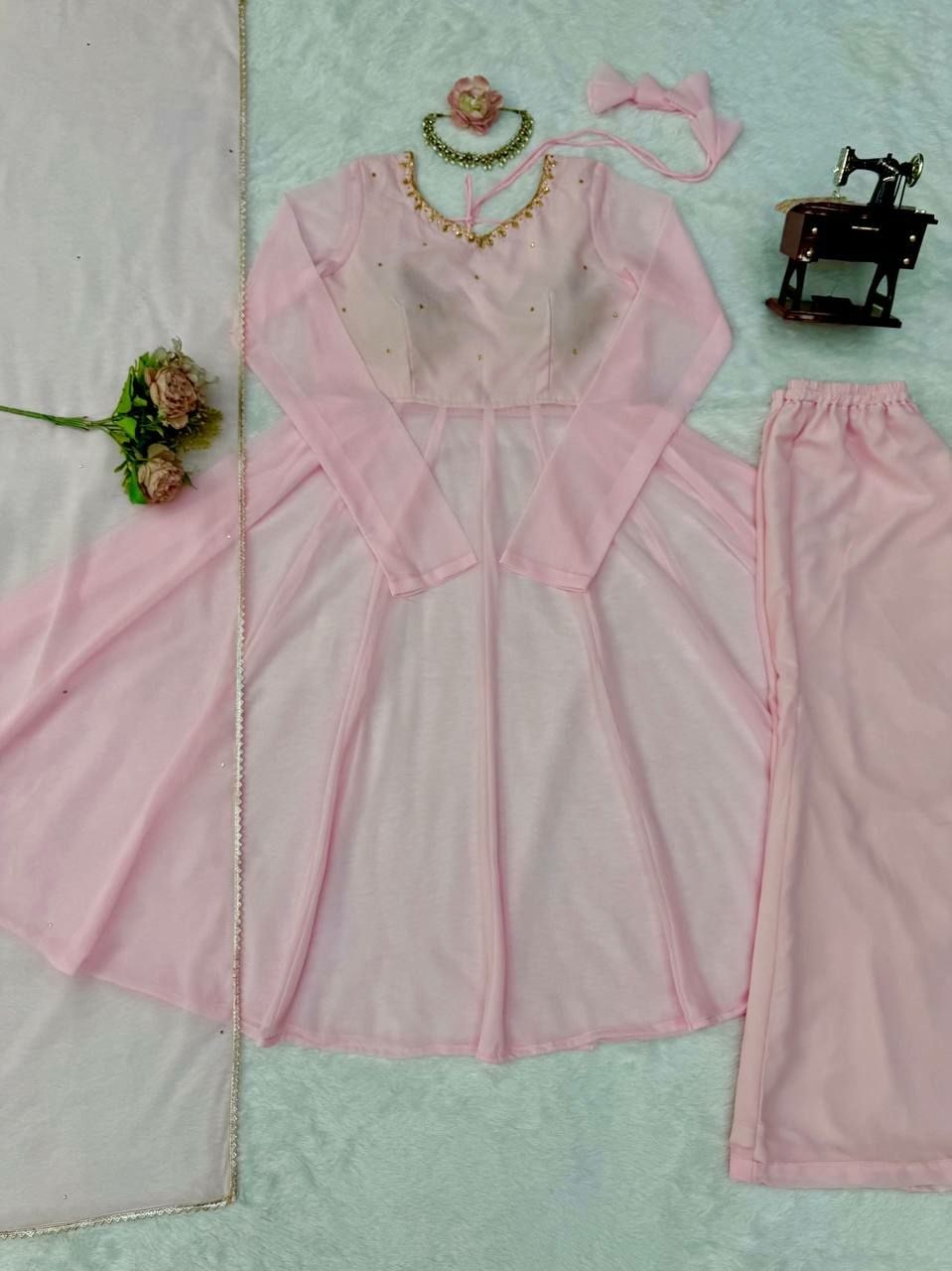 Premium Faux Georgette Suit set - view 4