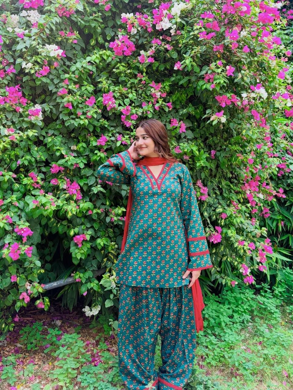 Heavy Pure Natural Crepe Suit Set