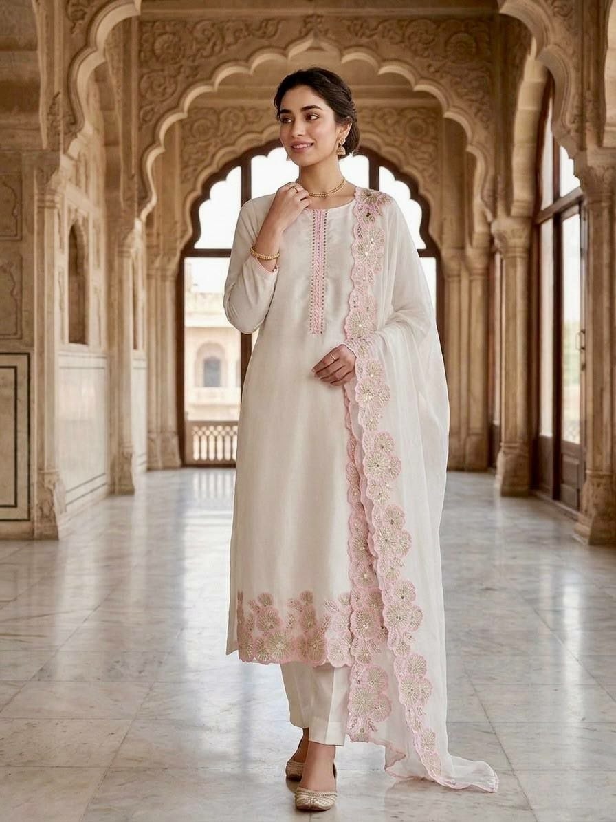 Heavy Roman Glass Silk Suit Set - view 3