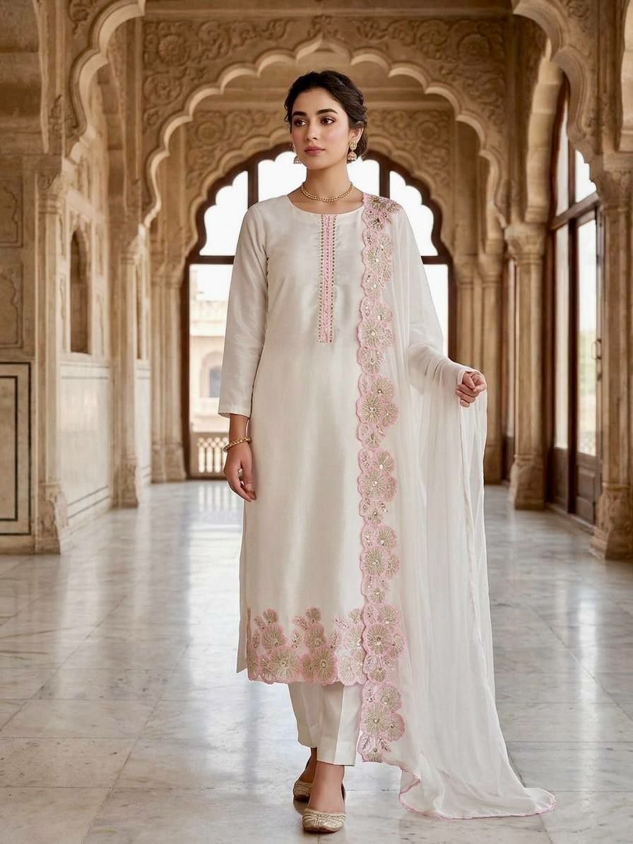 Heavy Roman Glass Silk Suit Set