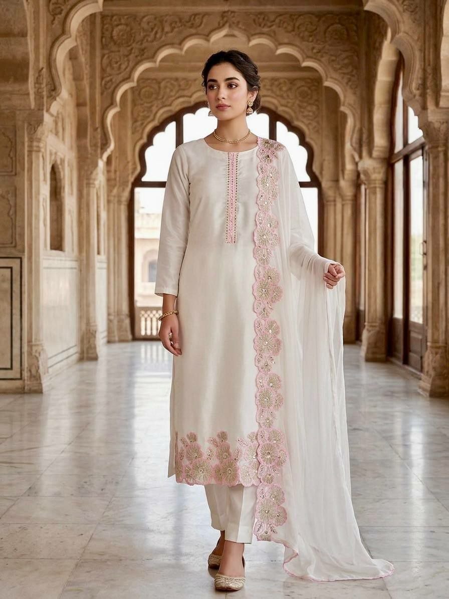 Heavy Roman Glass Silk Suit Set - view 1