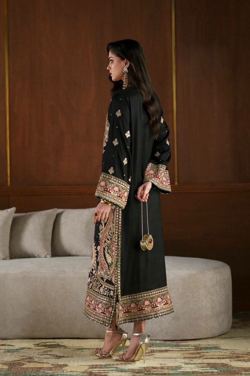 Premium Biscuit Slub Salwar Suit Set - view 2
