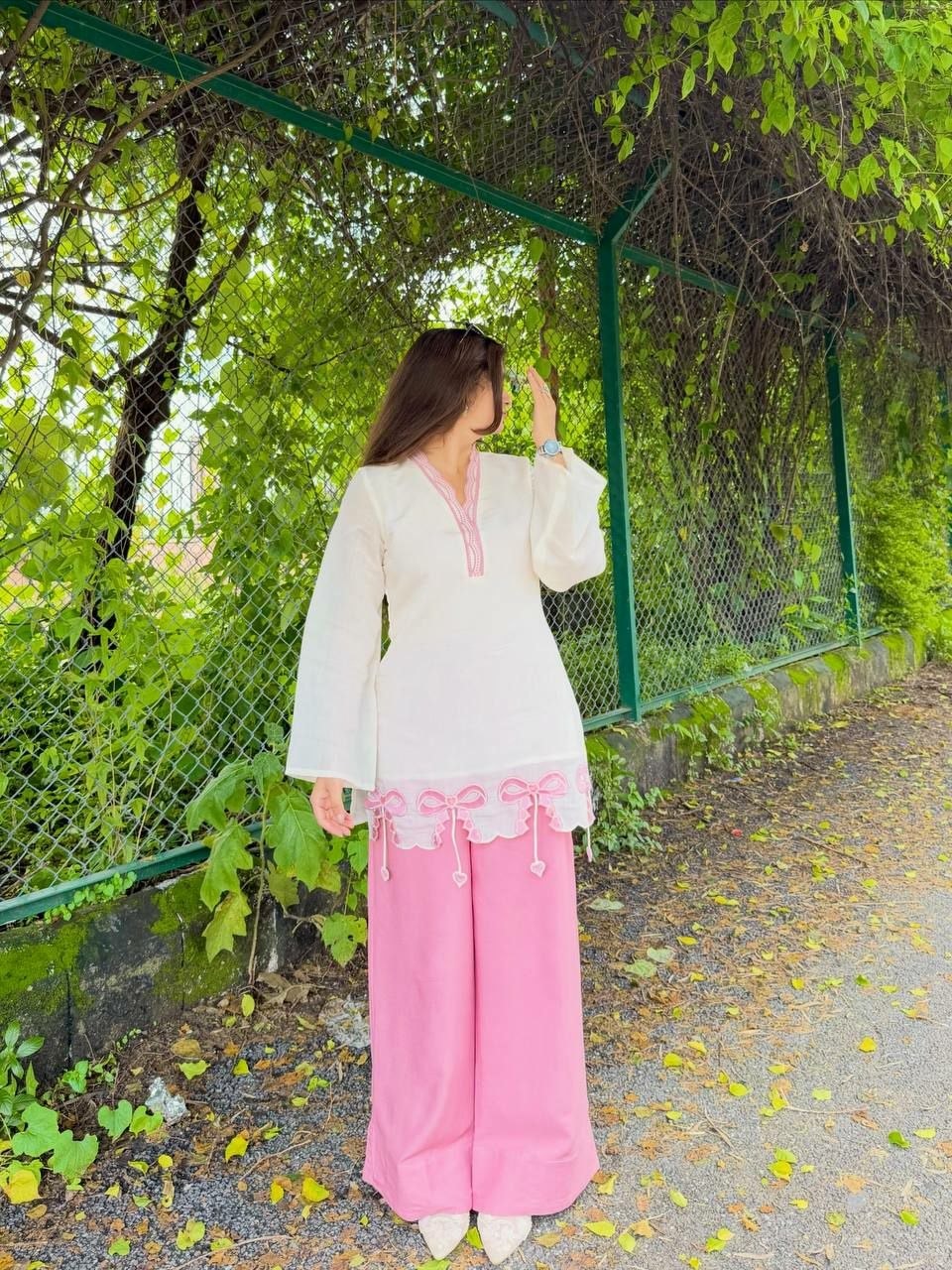 Pure Roman Silk Salwar Suit Set (SIDV2318) - view 2