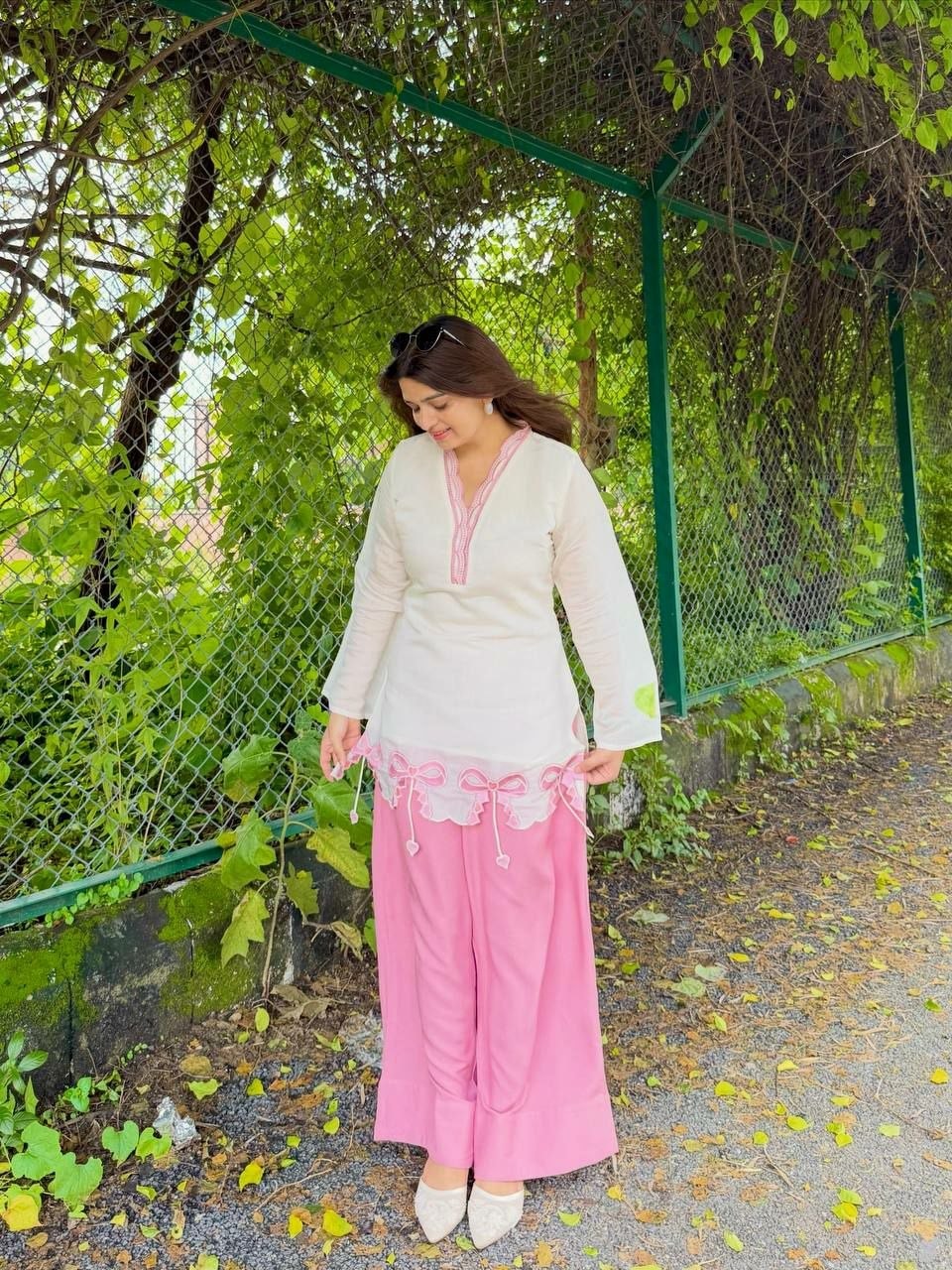 Pure Roman Silk Salwar Suit Set (SIDV2318) - view 3