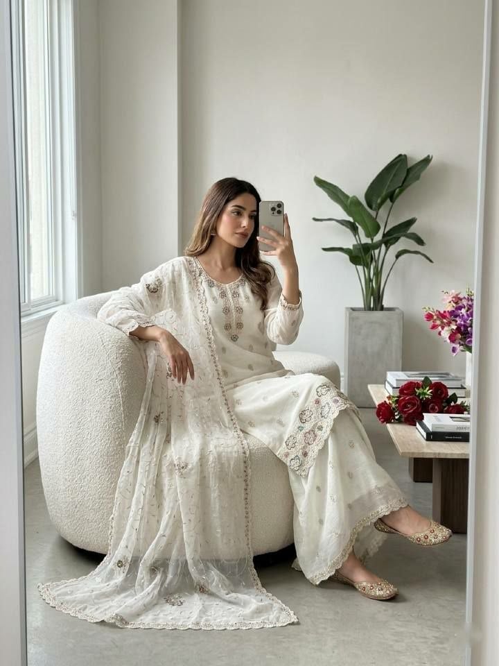Crunchy Silk Salwar Suit Set