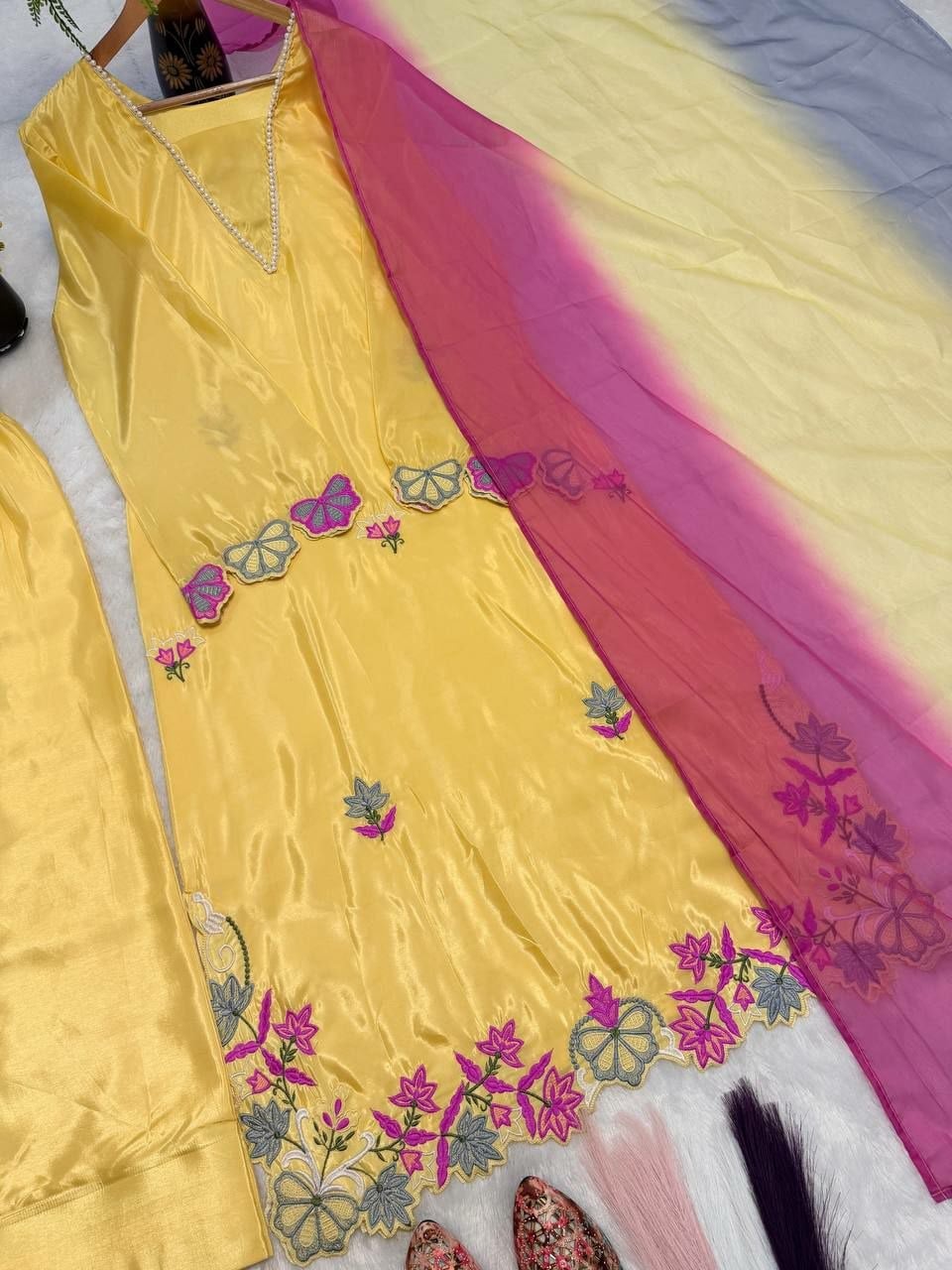 Pure Heavy HO Silk Salwar Suit Set