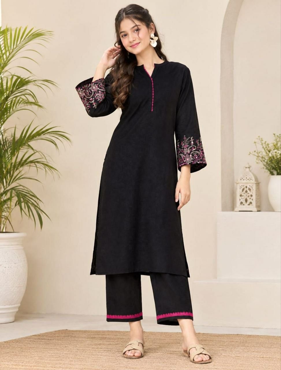 Premium Roman Suit Set - Black