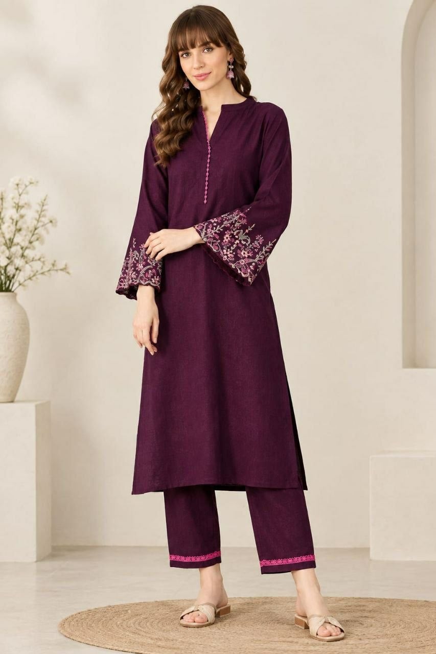 Premium Roman Suit Set - Wine