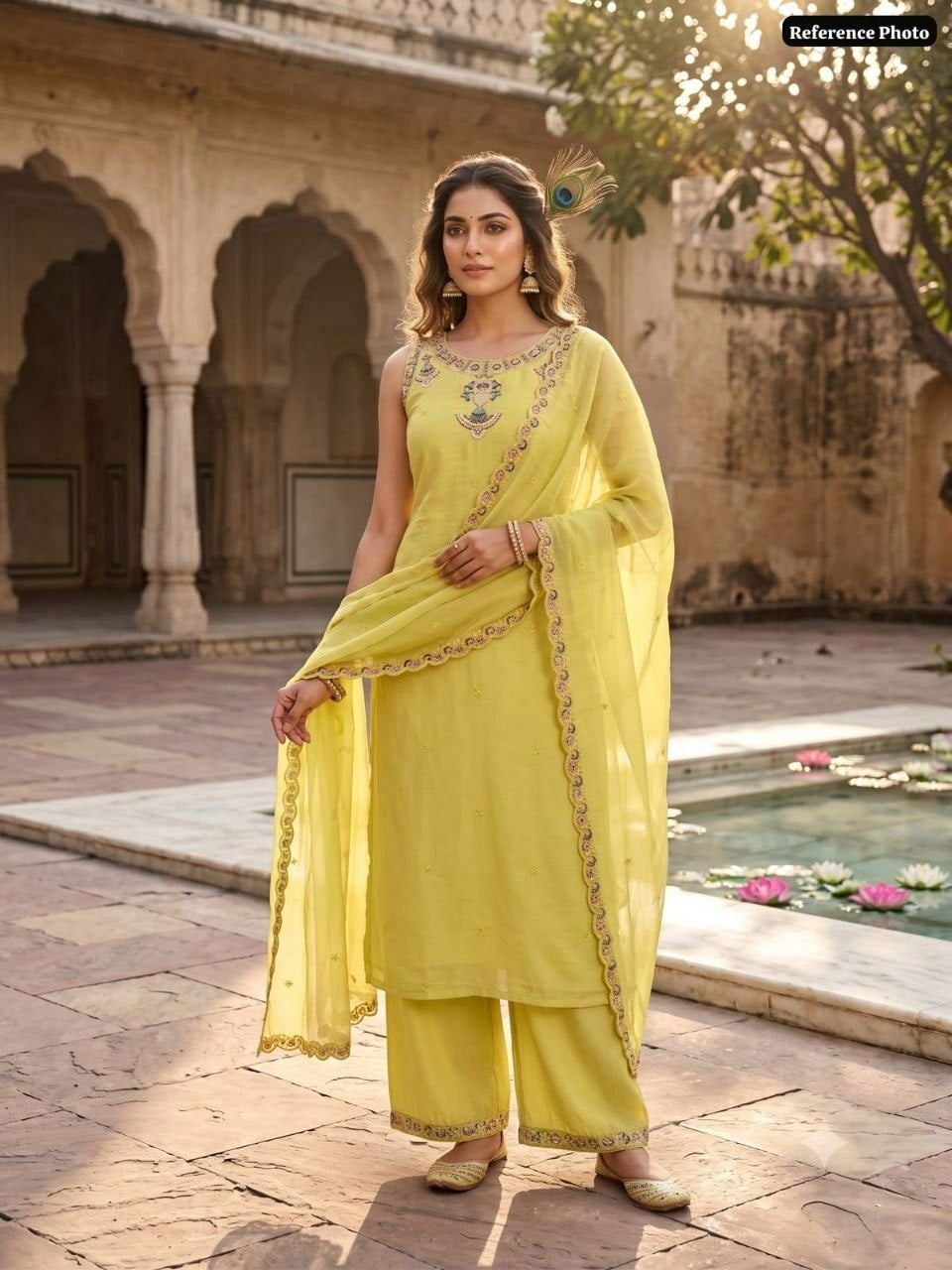 Pure Mul Chanderi Suit Set