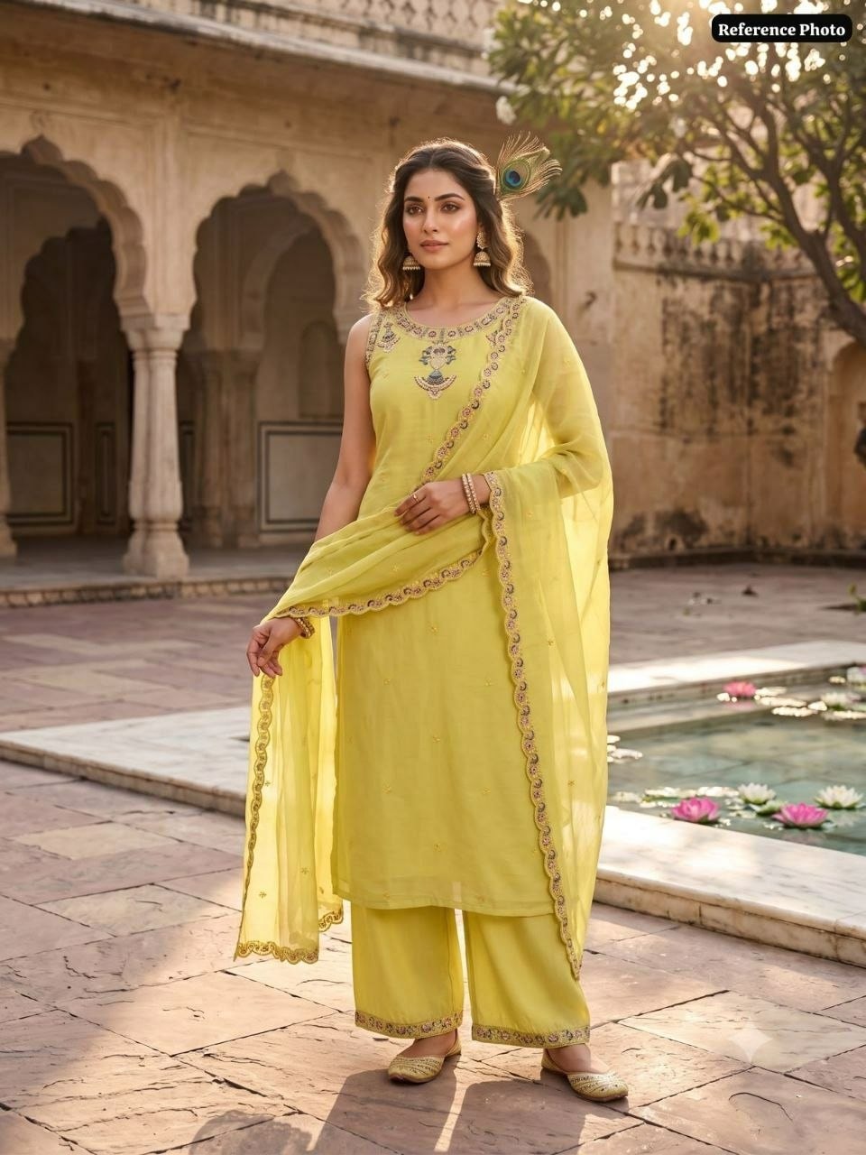 Pure Mul Chanderi Suit Set - view 5