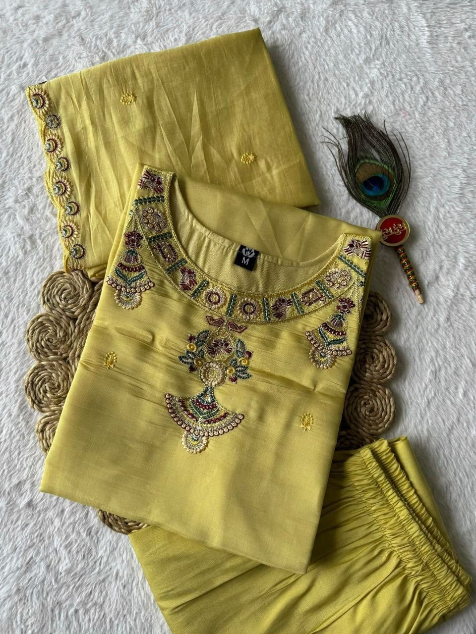 Pure Mul Chanderi Suit Set