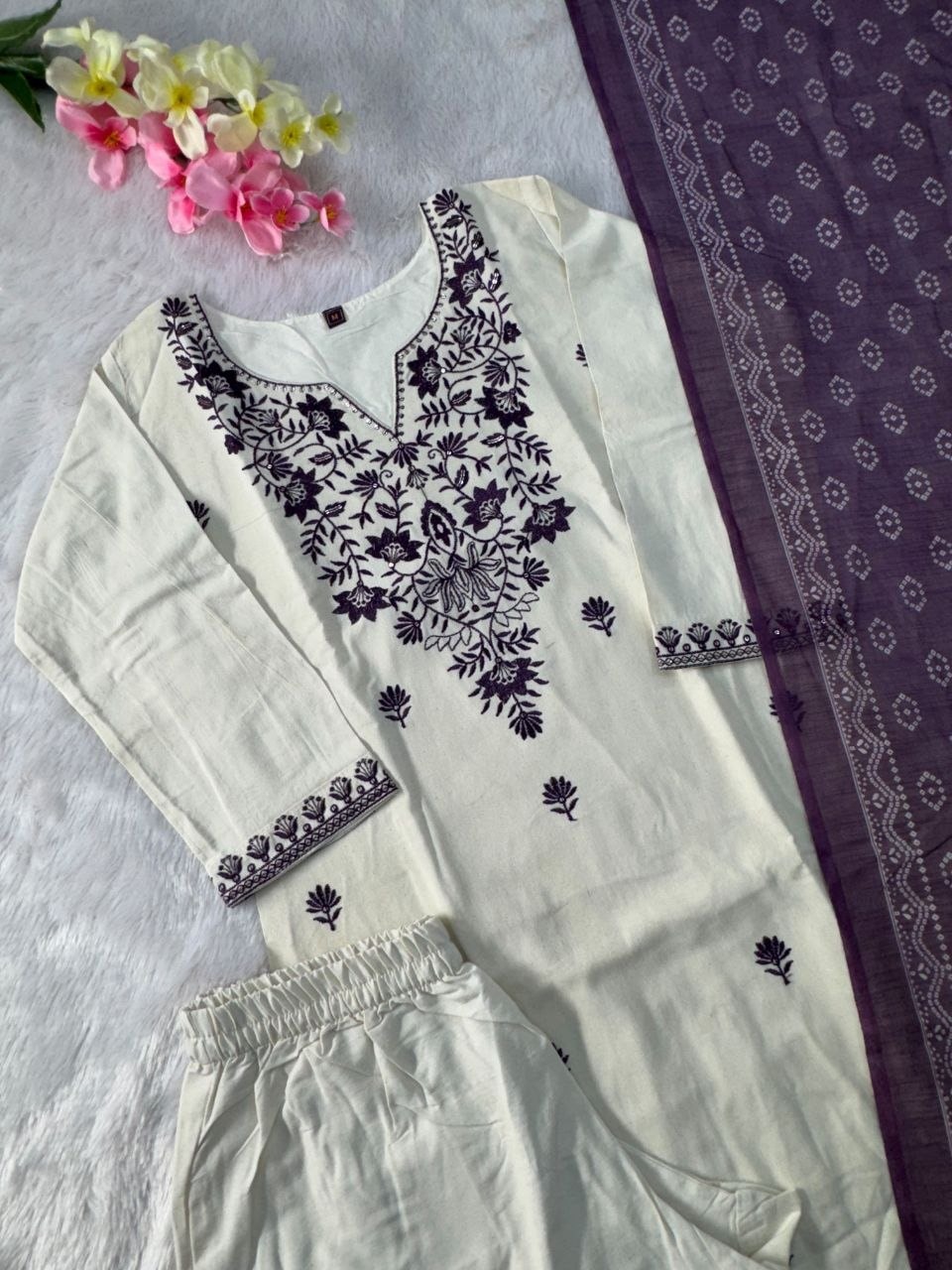 Premium Khadi Cotton Kurta set - view 5