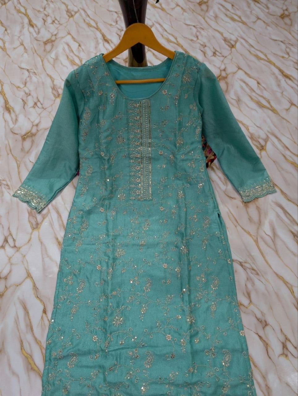 Heavy Vichitra Silk Suit Set