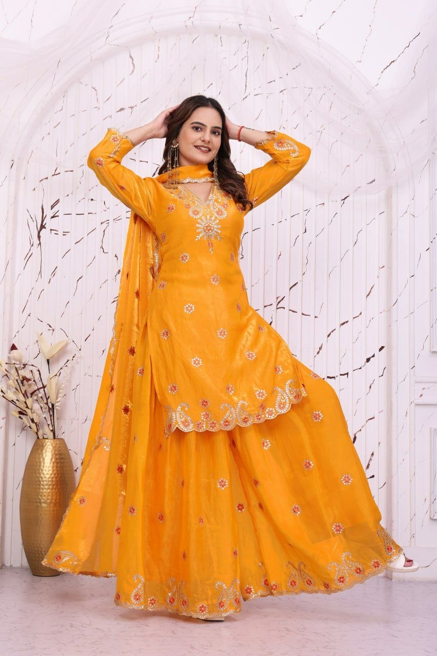 Fendy Silk Salwar Suit Set - view 3
