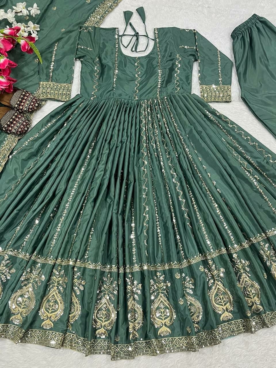 Premium Natural Crepe Suit Set - view 6