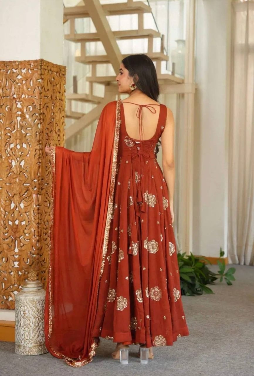 Doremon Crush anarkali gown Set