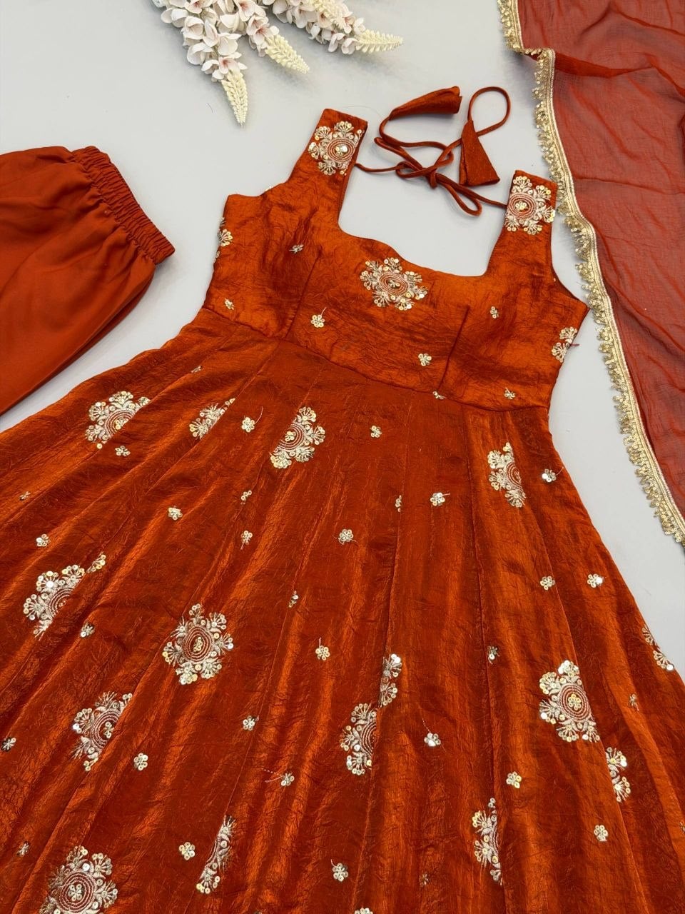 Doremon Crush anarkali gown Set