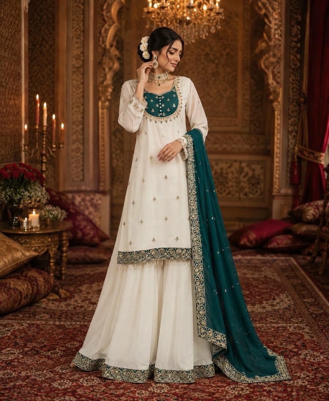 Pure Chinon Silk Salwar Suit Set (SIDV2414) - view 4