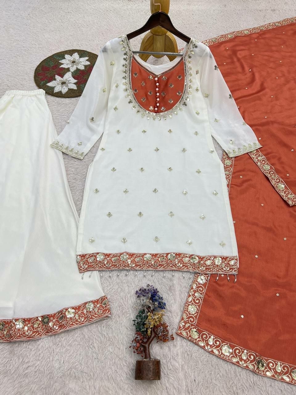Pure Chinon Silk Salwar Suit Set (SIDV2415) - view 3