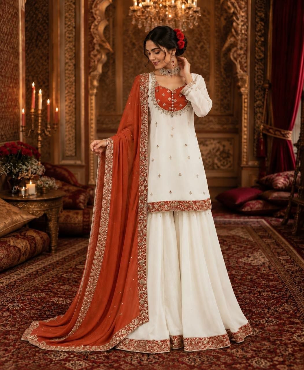 Pure Chinon Silk Salwar Suit Set (SIDV2415) - view 4