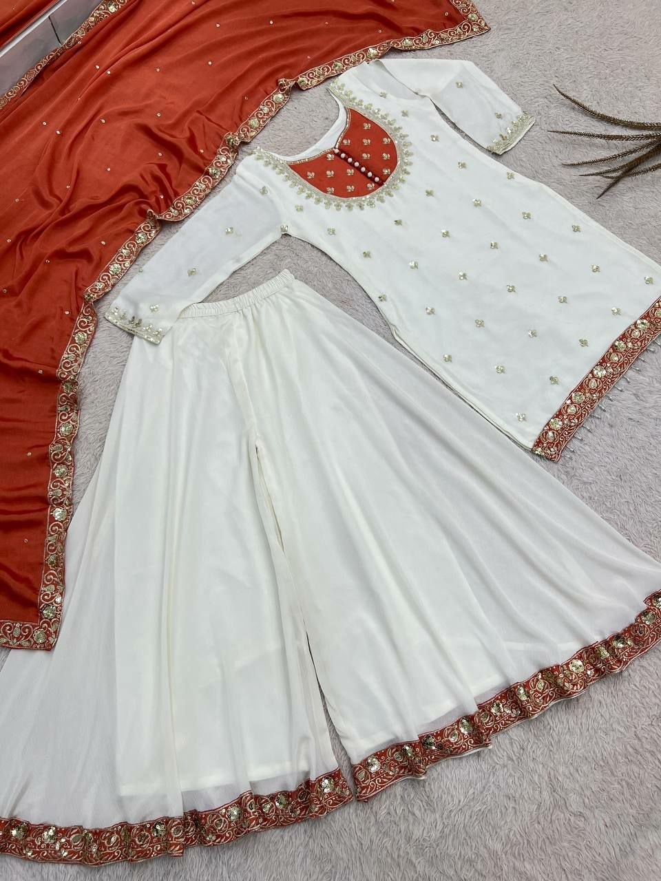 Pure Chinon Silk Salwar Suit Set (SIDV2415) - view 2