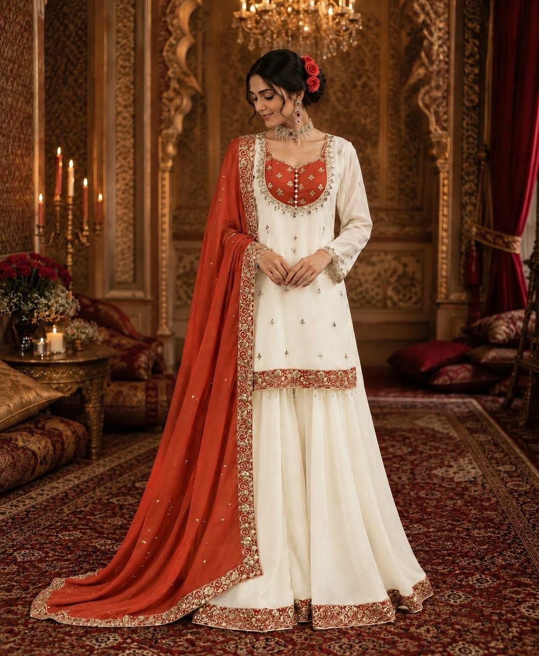 Pure Chinon Silk Salwar Suit Set (SIDV2415) - view 1