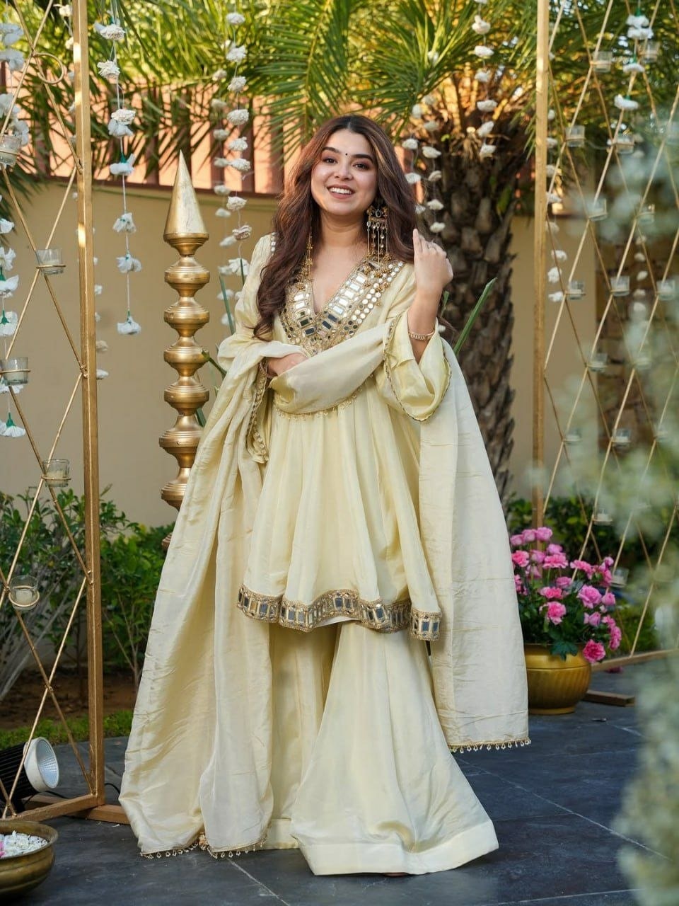 Pure Chinon Silk Salwar Suit Set (SIDV2418) - view 2
