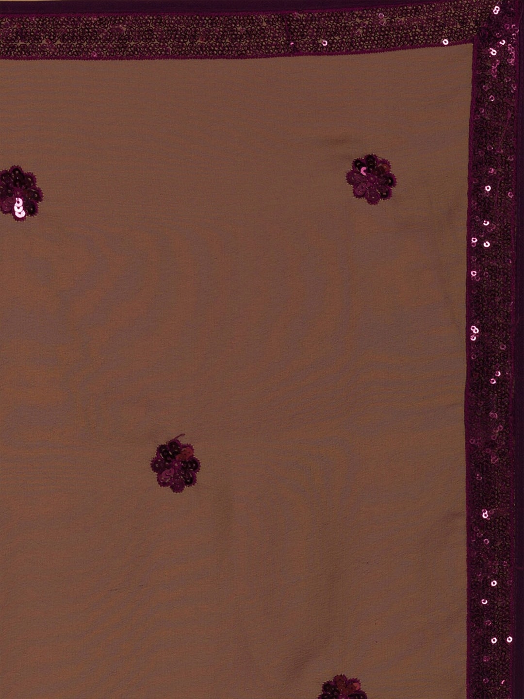 This outfit is a Black Georgette lehenga - Purple - view 6