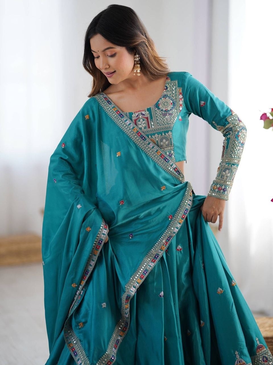 Festive & Bridal Semi-Stitched Lehenga Set