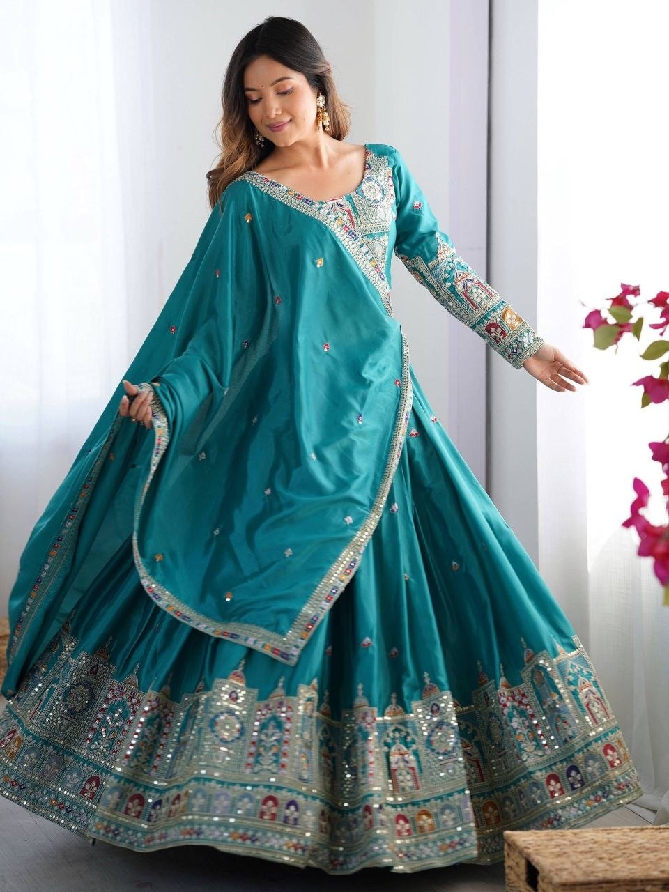 Festive & Bridal Semi-Stitched Lehenga Set - view 1